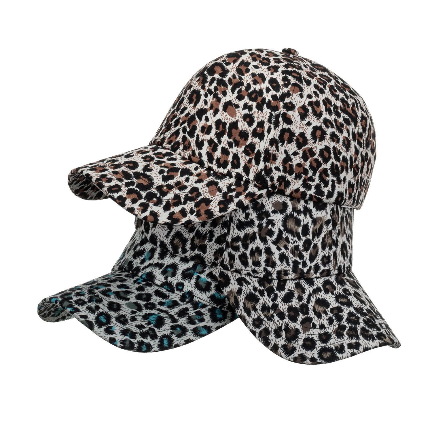 Wholesale Leopard print baseball cap outdoor hip hop sun visor cap